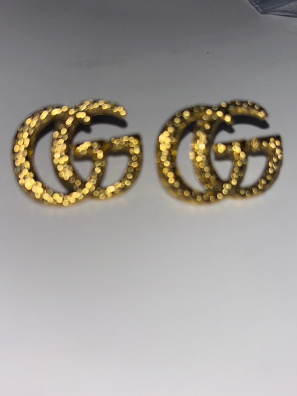 Fashion Jewelry Gold Double-G Logo Stud Earrings
